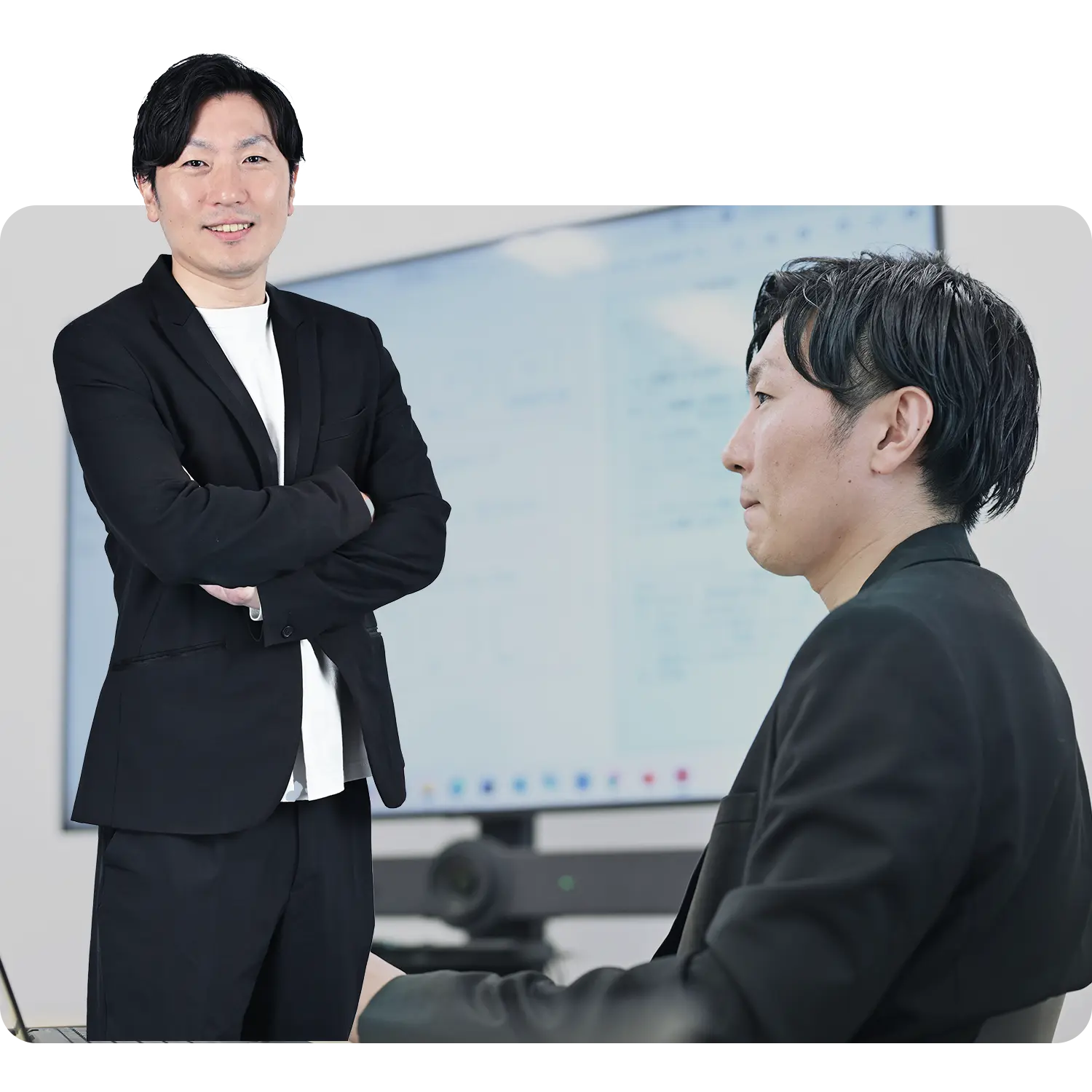 仕事をする男性